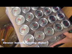 37.2mm yuvarlak asansör düğmesi asansör yedek parçaları asansör baskı düğmesi