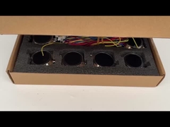 Yüksek çözünürlüklü arka plan yuvarlak dokunma düğmesi 1.28 inç Asansör parçaları için özel zemin asansör düğmesi